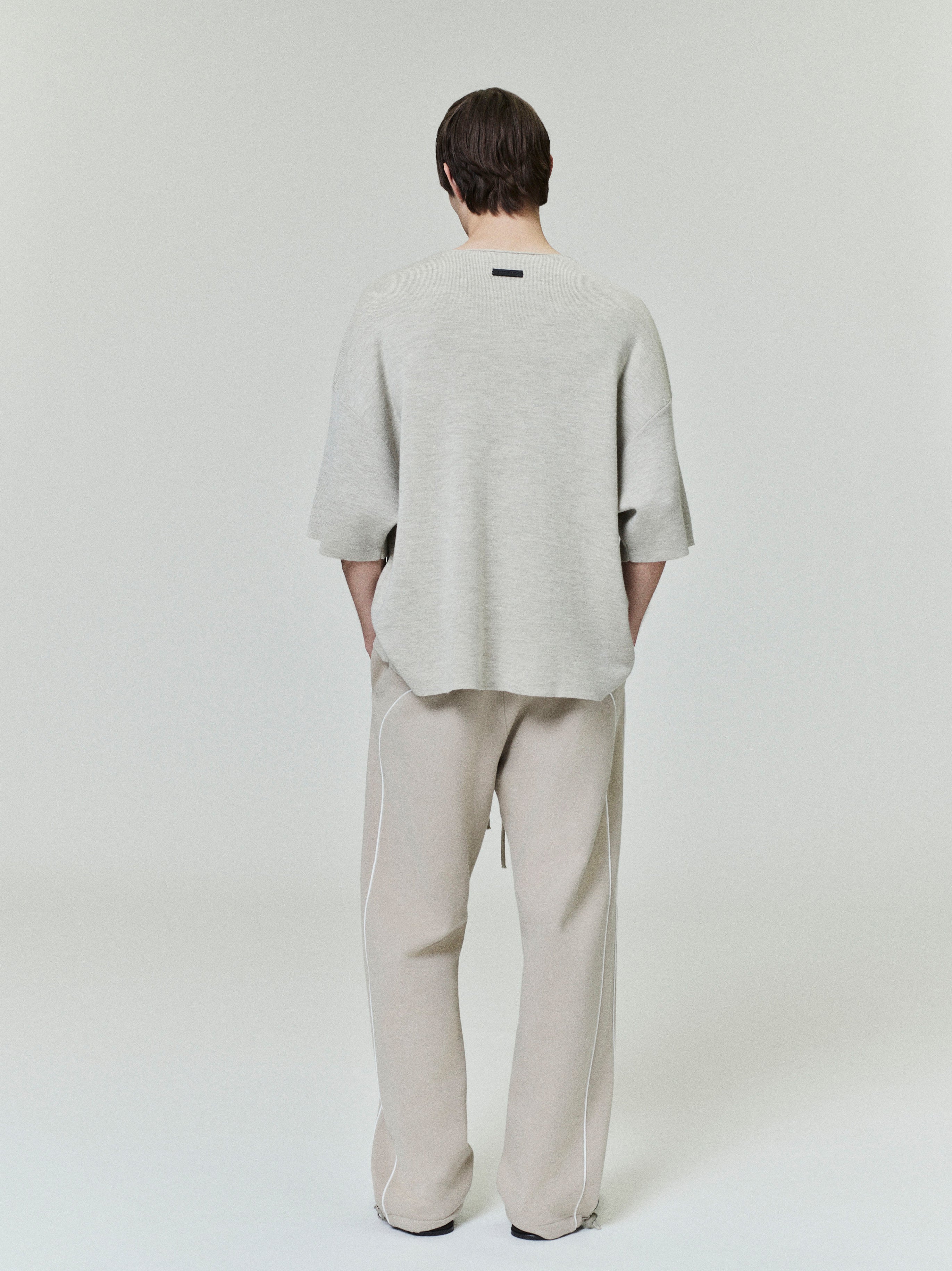 Relaxed Fleece Sweatpant With Piping